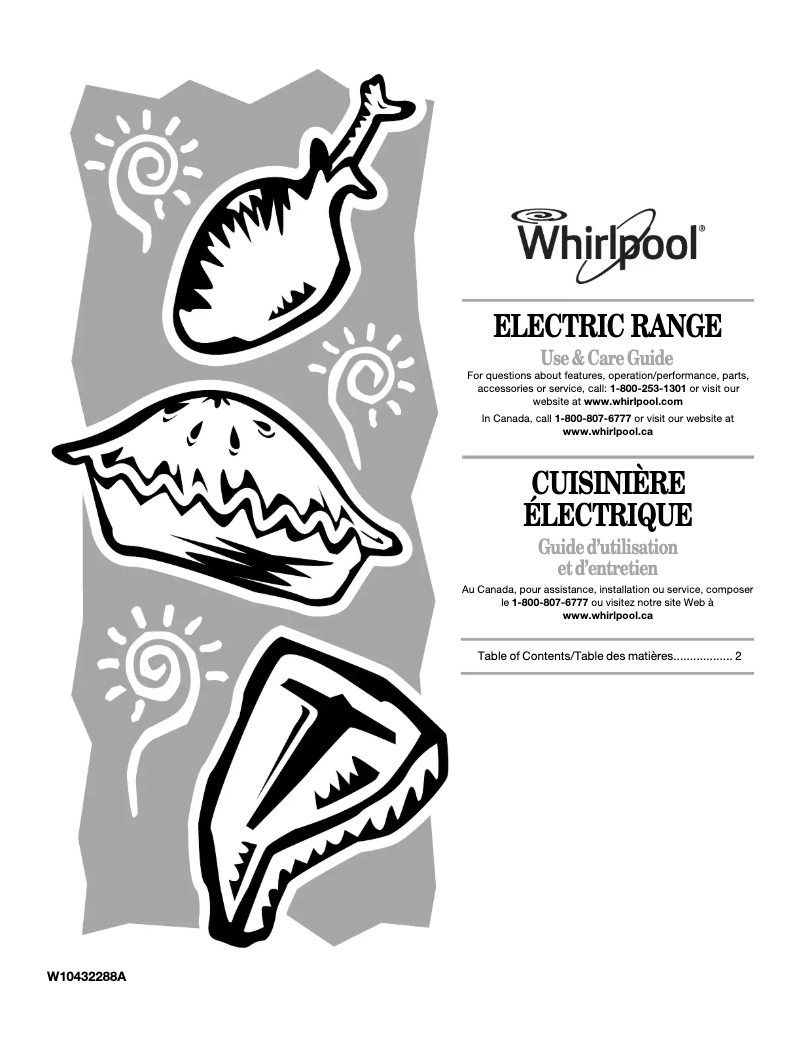 Page 1 de la notice Manuel d'utilisation et d'entretien Whirlpool GY397LXUS