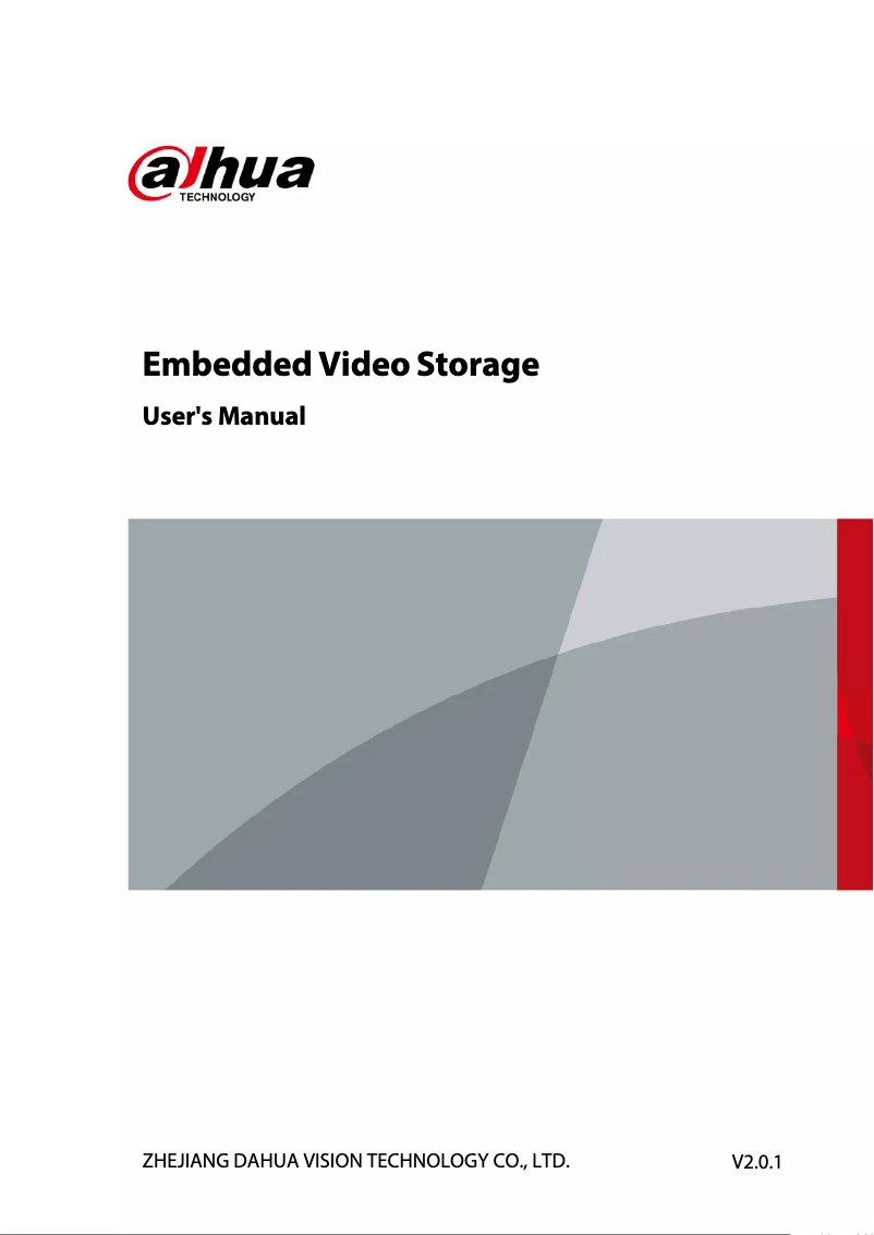 Page 1 de la notice Manuel utilisateur Dahua Technology EVS7124D-V2