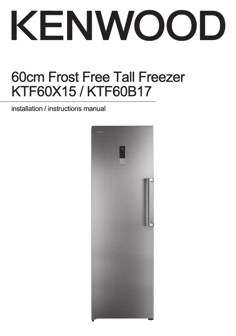 Page 1 de la notice Manuel utilisateur Kenwood KTF60B17