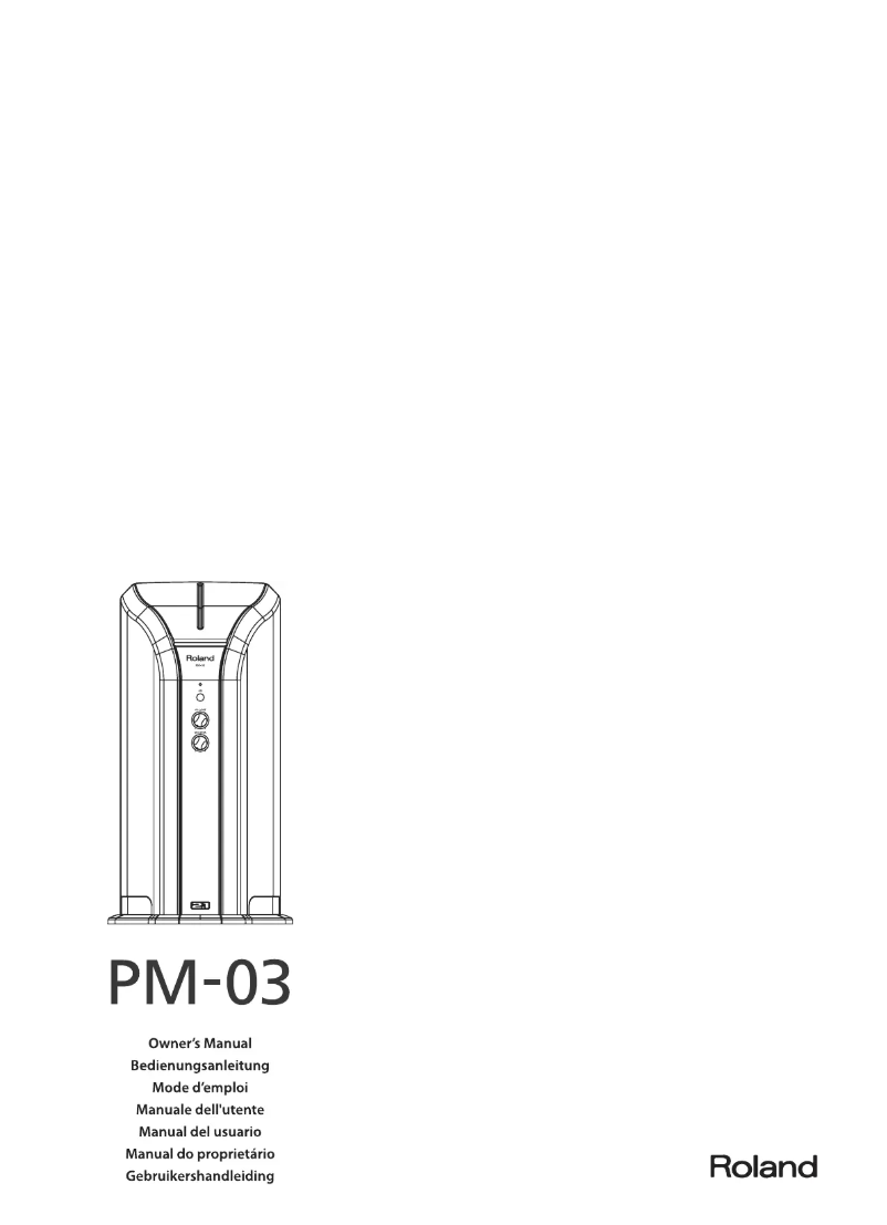Image de la première page du manuel de l'appareil PM-03