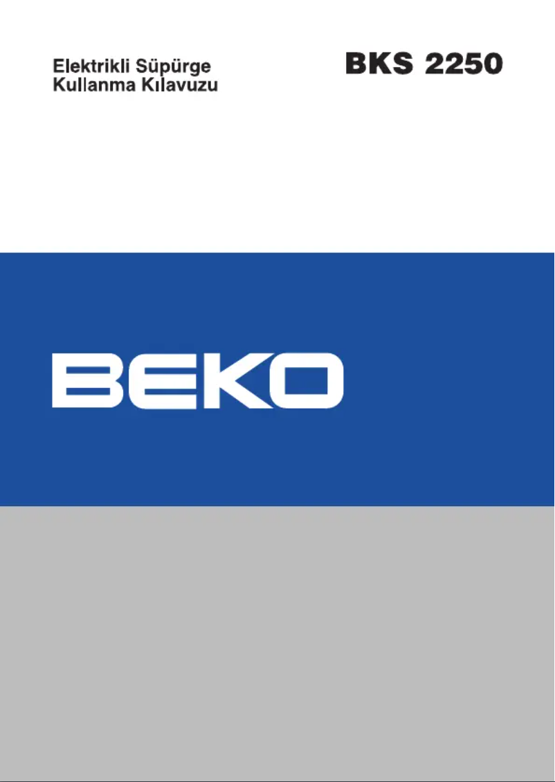 Page 1 de la notice Manuel utilisateur Beko BKS 2250