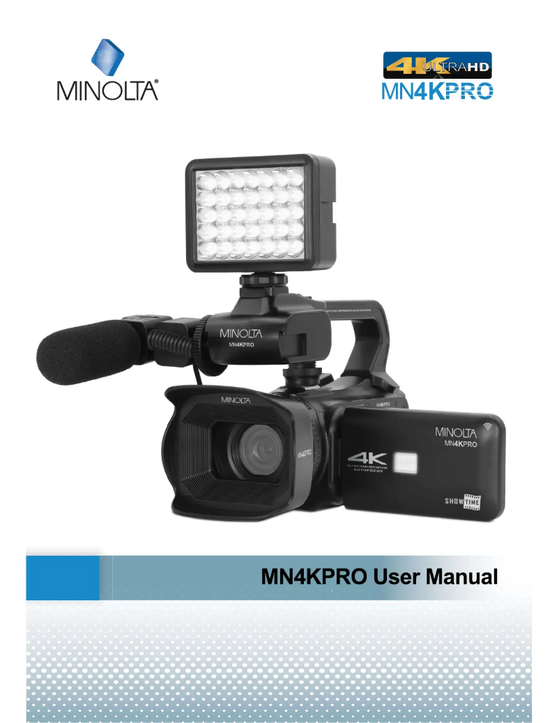 Page n°1 - Manuel utilisateur Minolta MN4KPRO