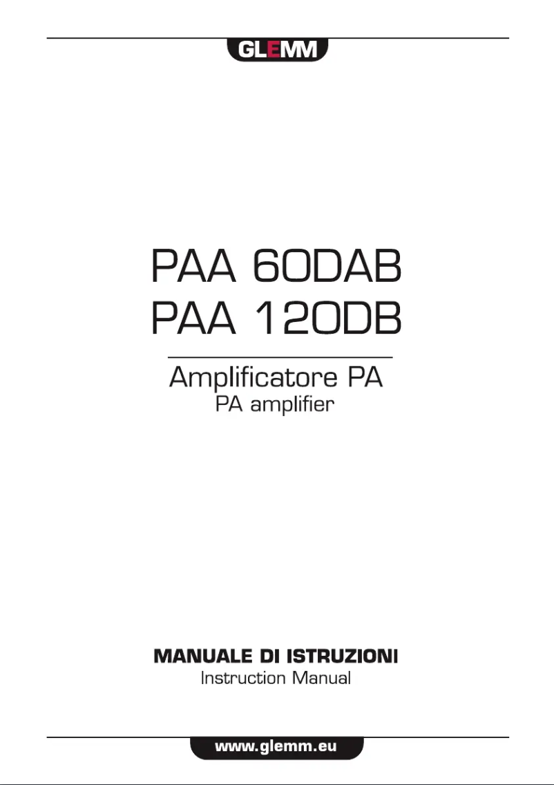 Image de la première page du manuel de l'appareil PAA 60DAB