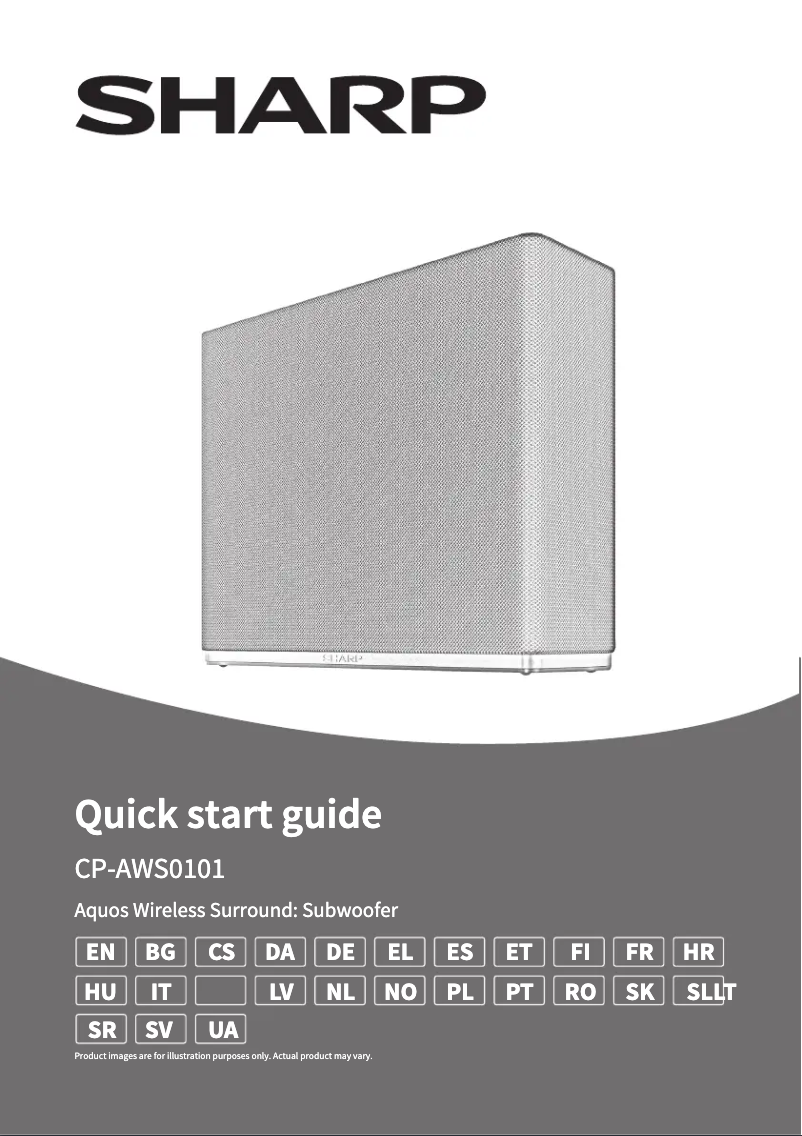 Image de la première page du manuel de l'appareil CP-AWS0101