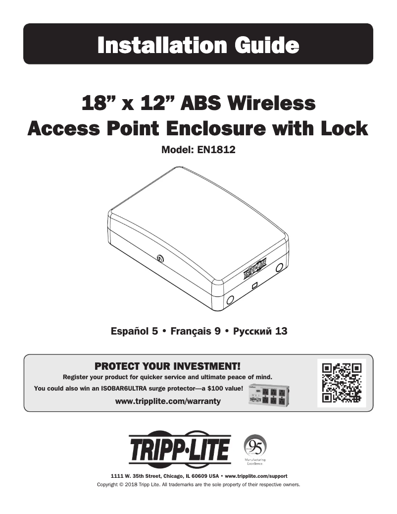 Page n°1 - Manuel utilisateur Tripp Lite EN1812