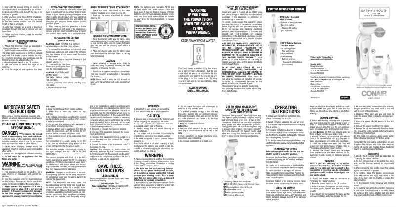 Image de la première page du manuel de l'appareil LTGS41