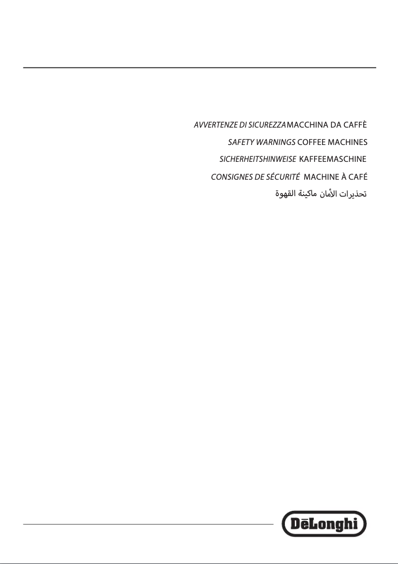 Page n°1 - Manuel utilisateur DeLonghi Dinamica ECAM353.75.B