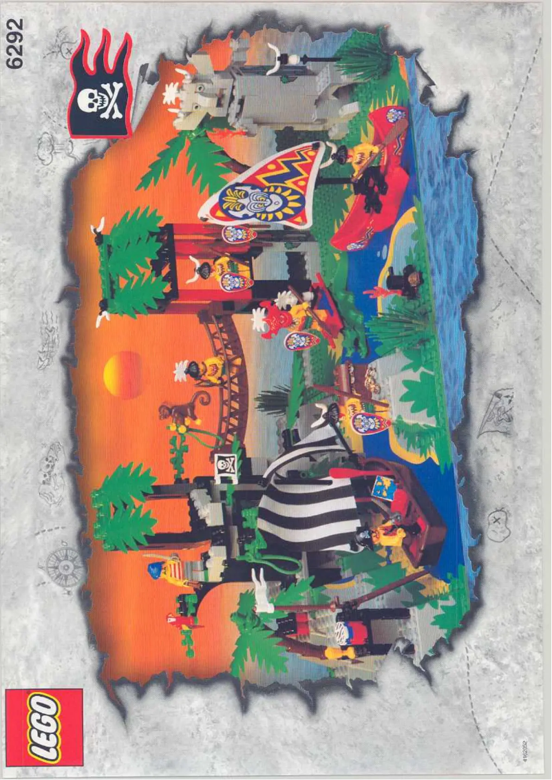 Page 1 de la notice Manuel utilisateur Lego Pirates 6292