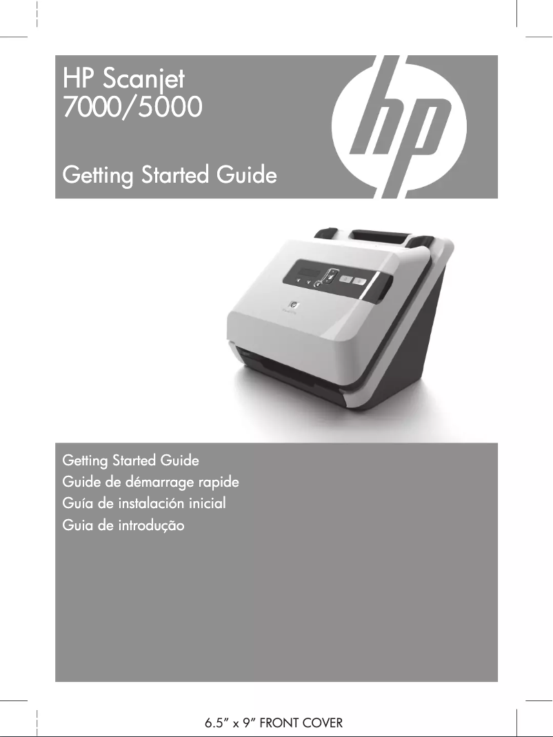 Page n°1 - Manuel utilisateur HP Scanjet 5000