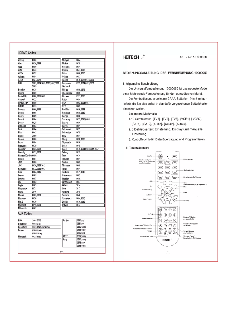 Image de la première page du manuel de l'appareil 10000050