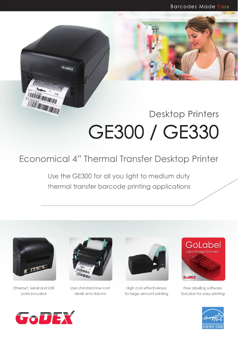Image de la première page du manuel de l'appareil GE300