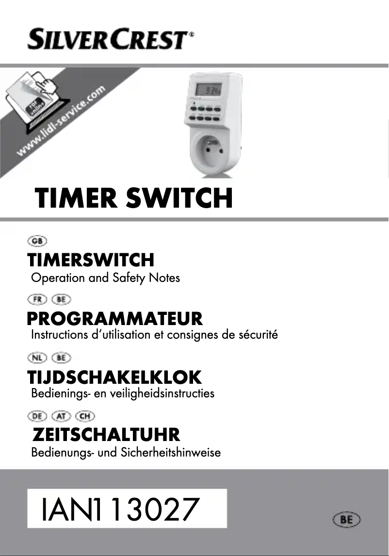 Page 1 de la notice Manuel utilisateur SilverCrest IAN 113027