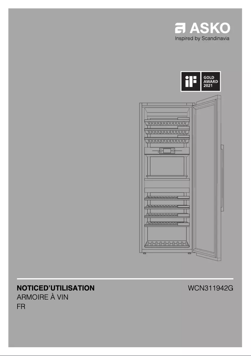 Image de la première page du manuel de l'appareil WCN311942G​