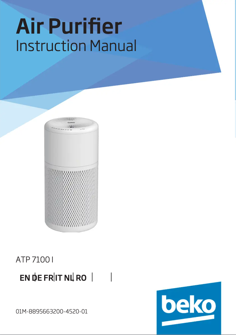 Page 1 de la notice Manuel utilisateur Beko ATP7100I