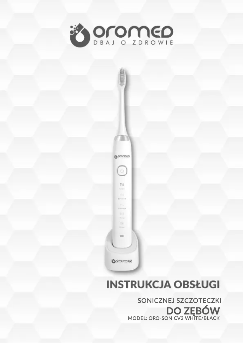 Image de la première page du manuel de l'appareil Sonic Biały