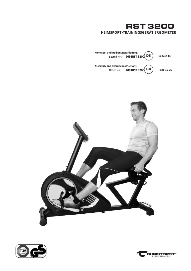 Image de la première page du manuel de l'appareil RST 3200