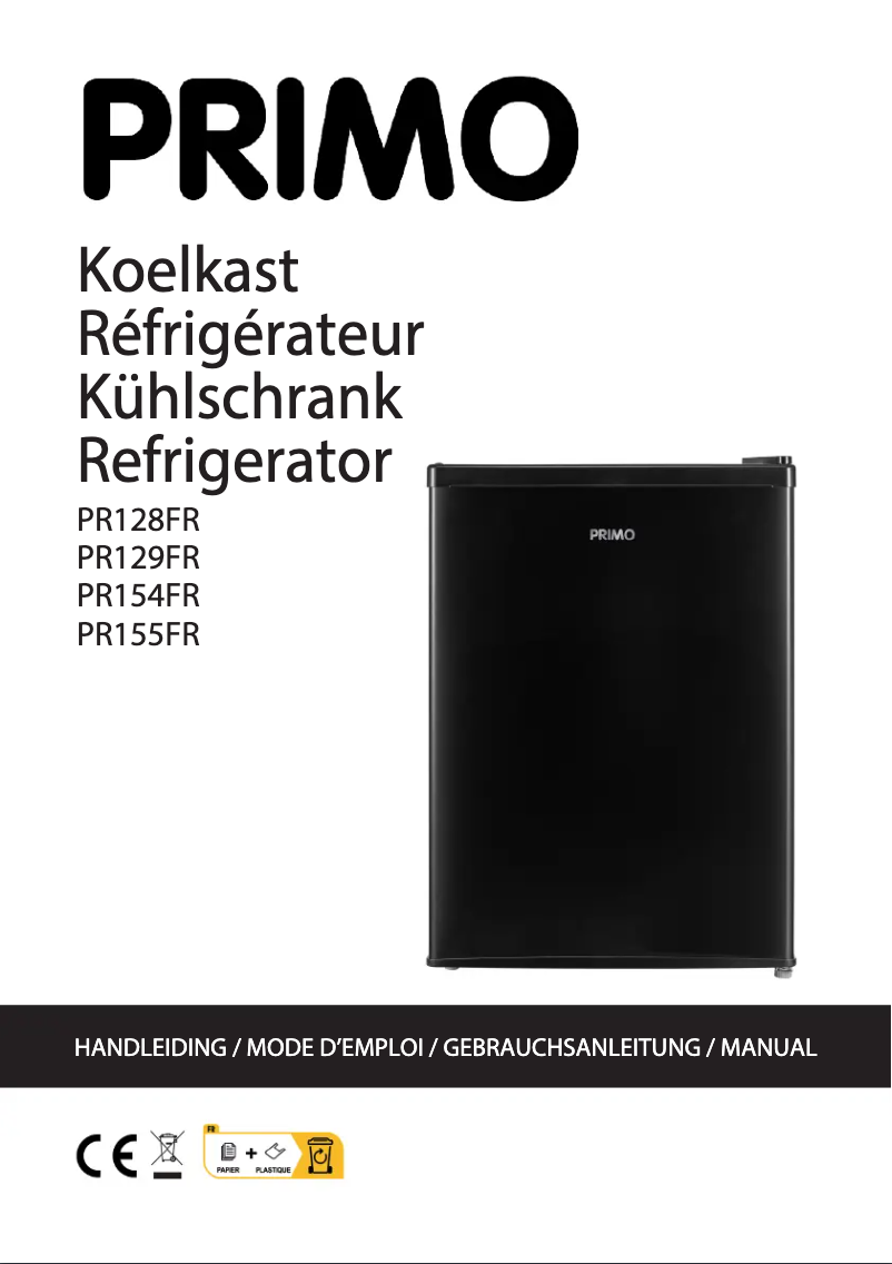 Imagen de la primera página del manual del dispositivo PR154FR