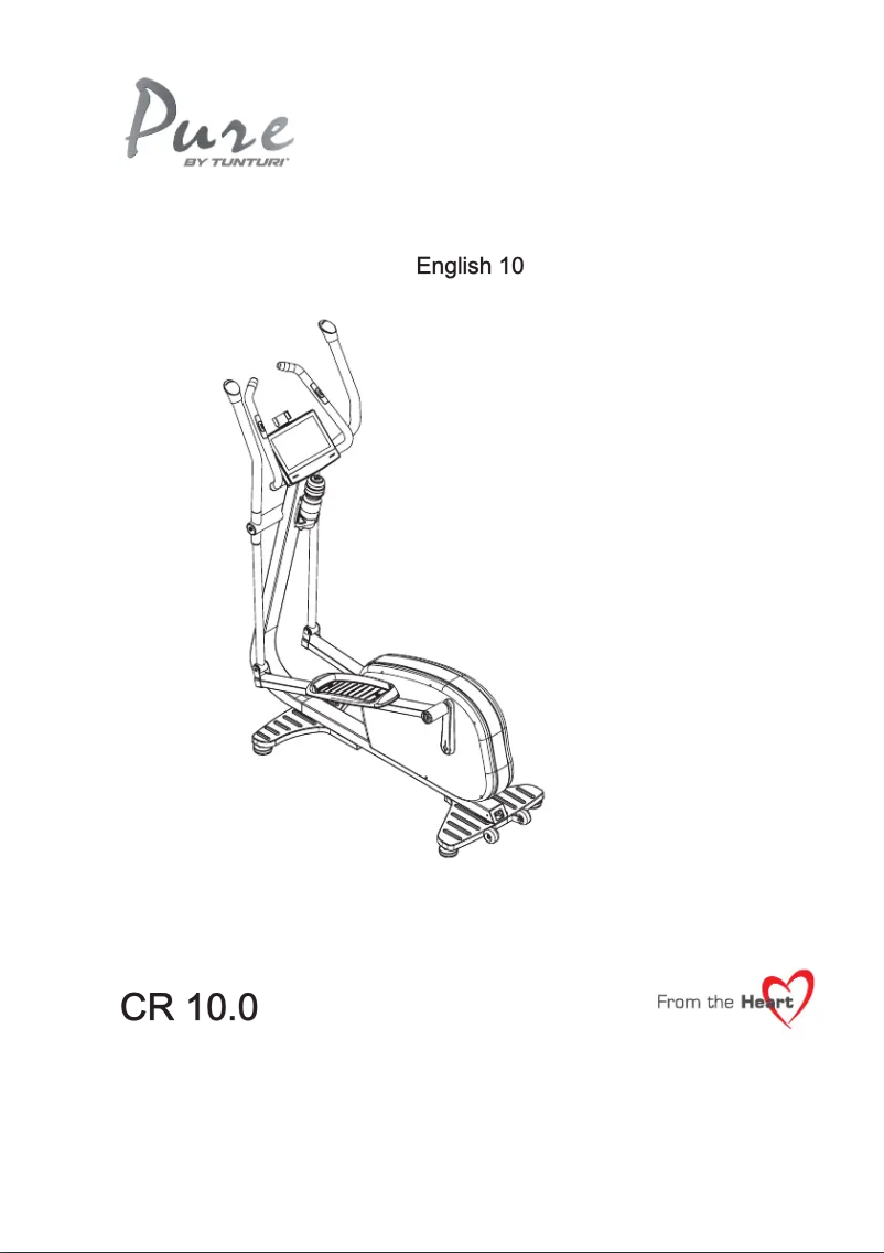 Página 1 del manual Manual de usuario Tunturi Pure CR 10.0
