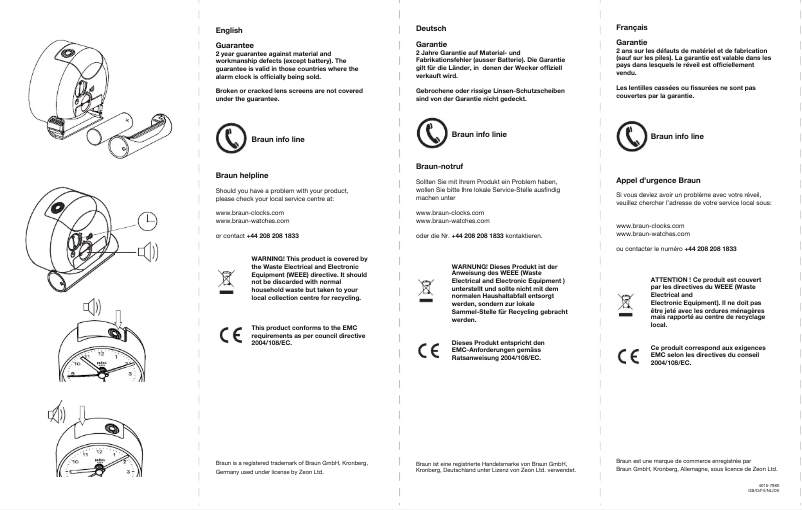 Página 1 del manual Manual de usuario Braun BNC001