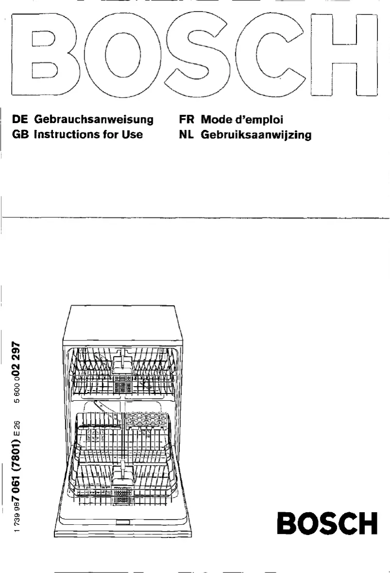Page 1 de la notice Manuel utilisateur Bosch SHI6900256