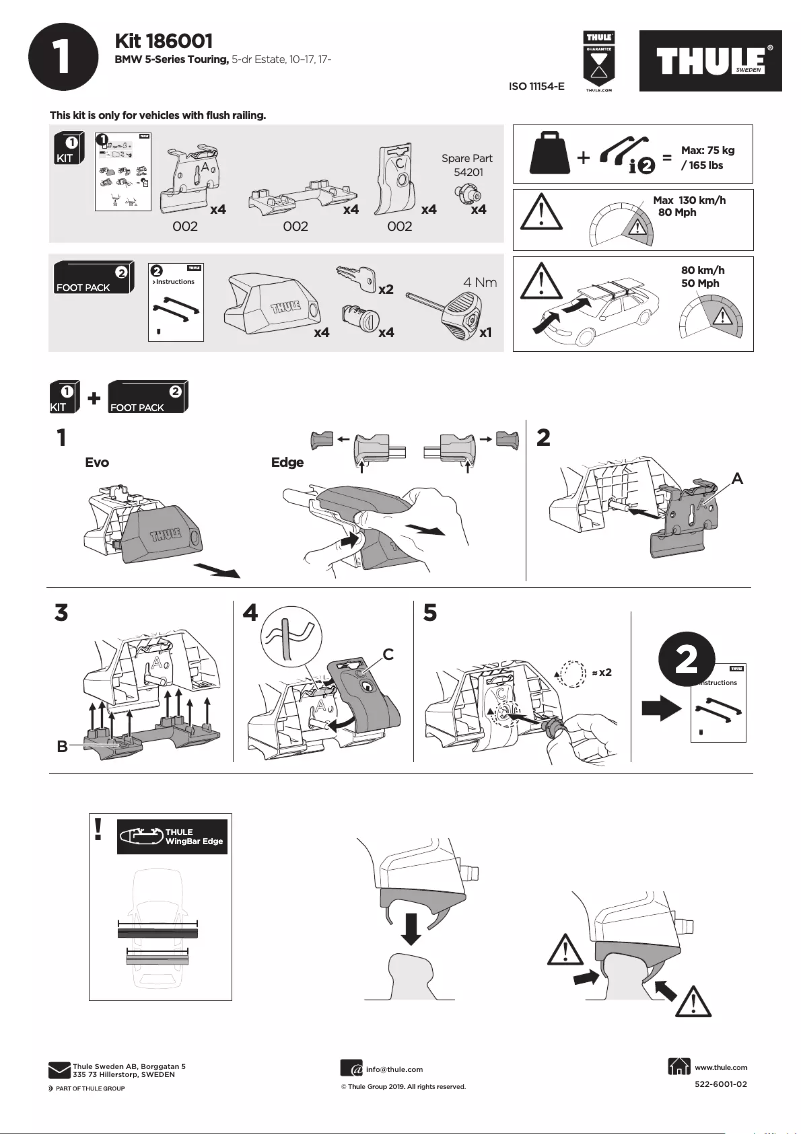 Image de la première page du manuel de l'appareil Kit 186001