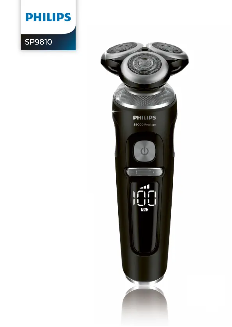 Page 1 de la notice Manuel utilisateur Philips S9000 Prestige SP9810