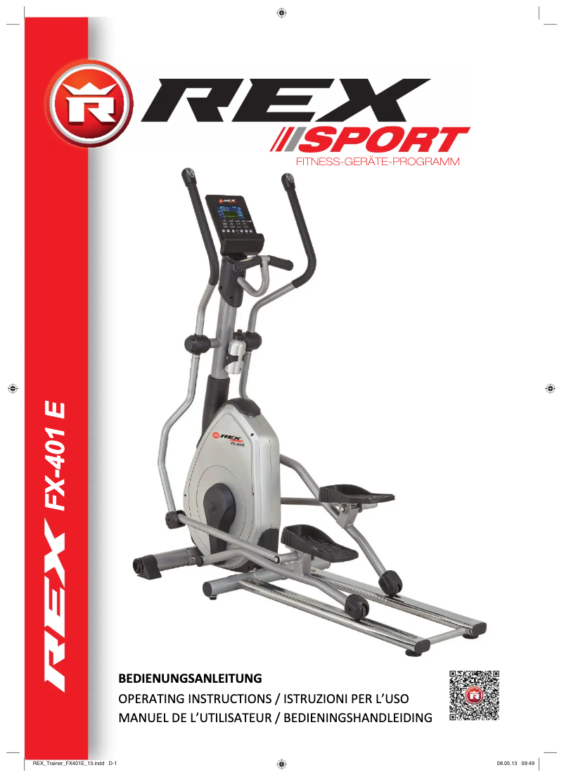 Page n°1 - Manuel utilisateur Rex FX-401 E