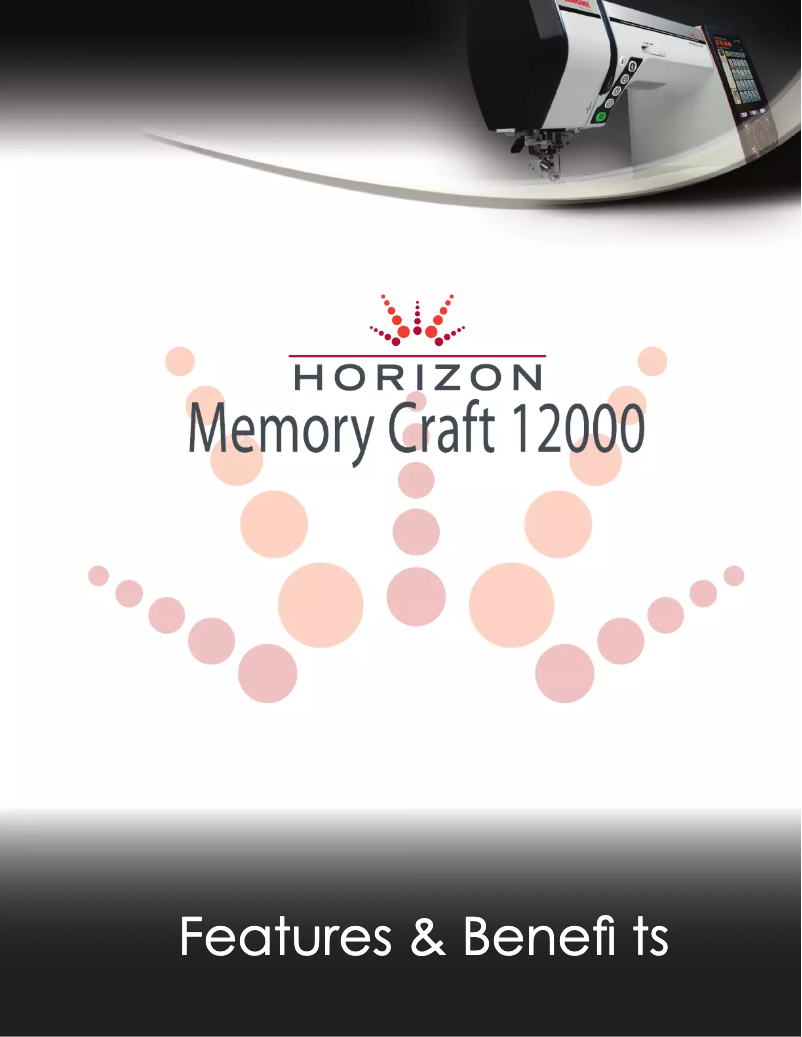 Image de la première page du manuel de l'appareil Horizon Memory Craft 12000