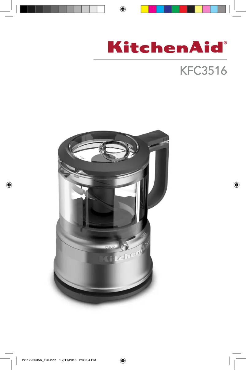 Page 1 de la notice Manuel utilisateur KitchenAid KFC3516BY