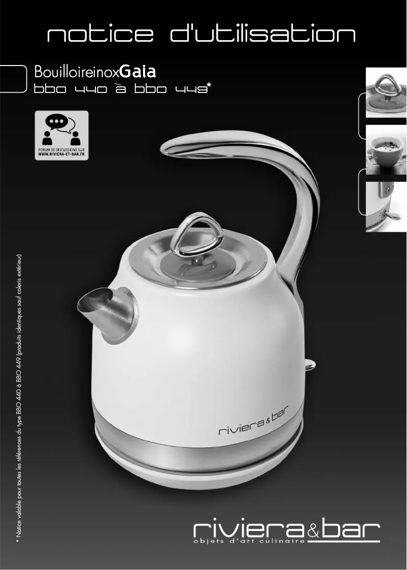 Image de la première page du manuel de l'appareil BBO449