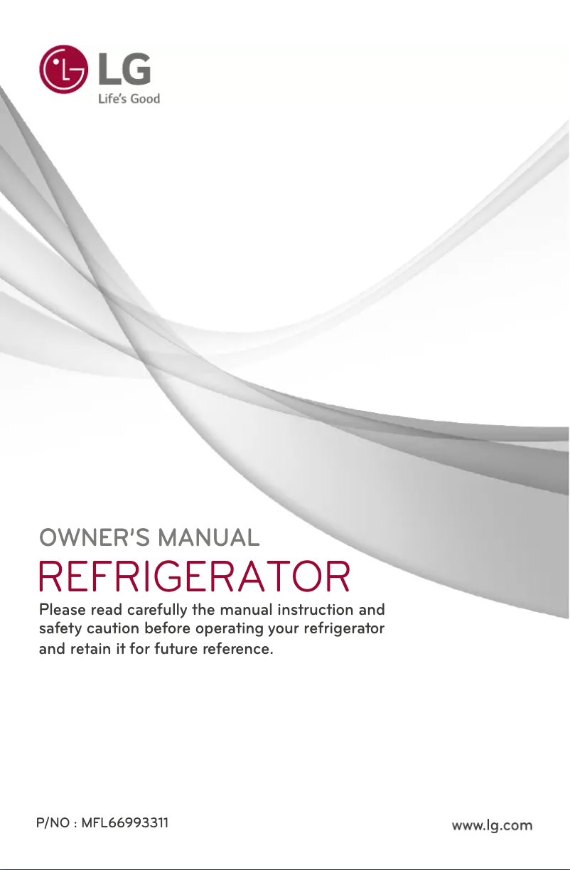 Page 1 de la notice Manuel utilisateur LG GL-B201AMLL