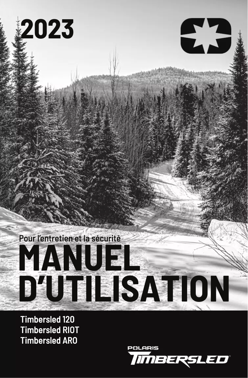 Page 1 de la notice Manuel utilisateur Timbersled RIOT 120 S Sport (2023)
