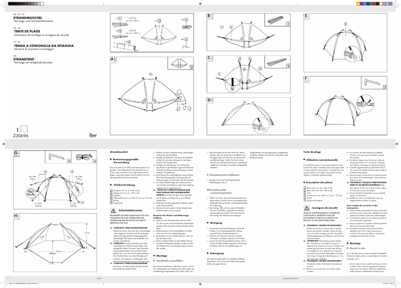 Page 1 de la notice Manuel utilisateur Crivit IAN 86111