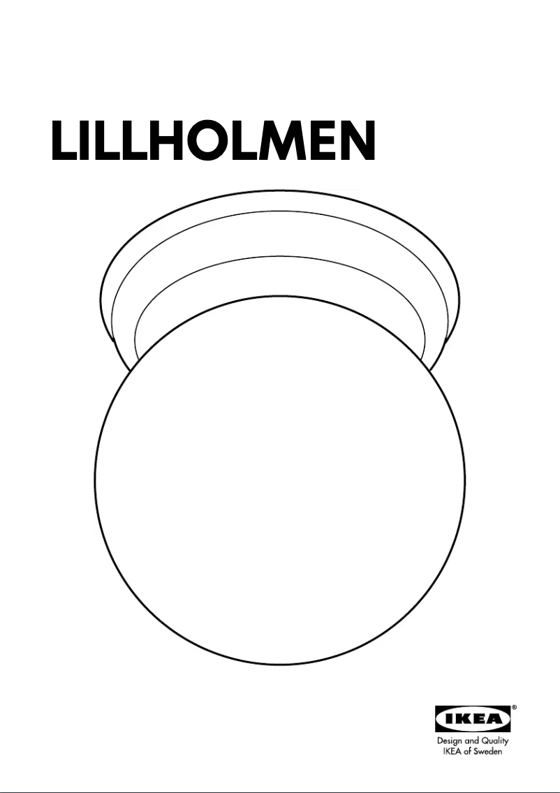 Image de la première page du manuel de l'appareil LILLHOLMEN (Ceiling)