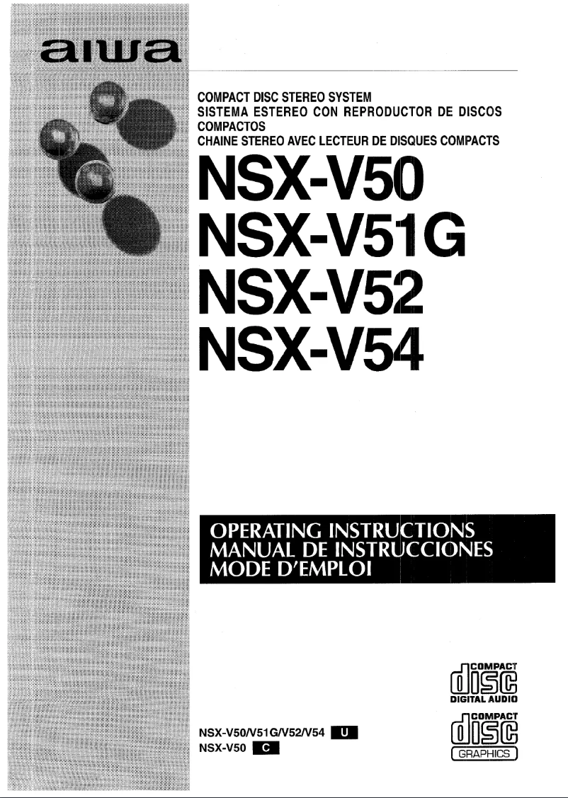 Page n°1 - Manuel utilisateur Aiwa NSX-V51G