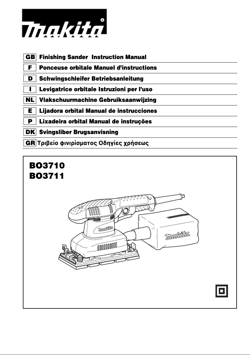 Imagen de la primera página del manual del dispositivo BO3711