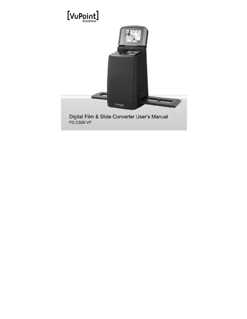 Page 1 de la notice Manuel utilisateur Vupoint Solutions FC-C520-VP