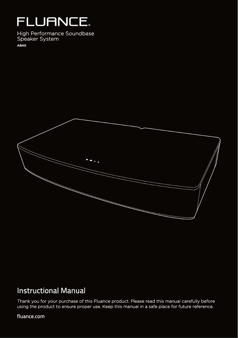 Page 1 de la notice Manuel utilisateur Fluance AB40