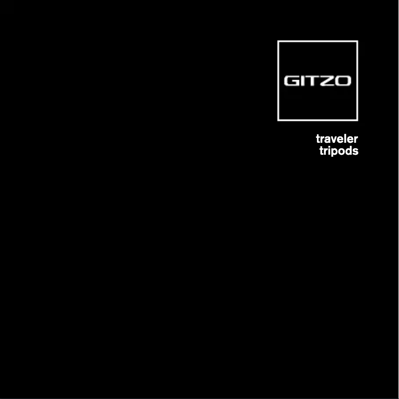 Page n°1 - Manuel utilisateur Gitzo Traveler GT1545T