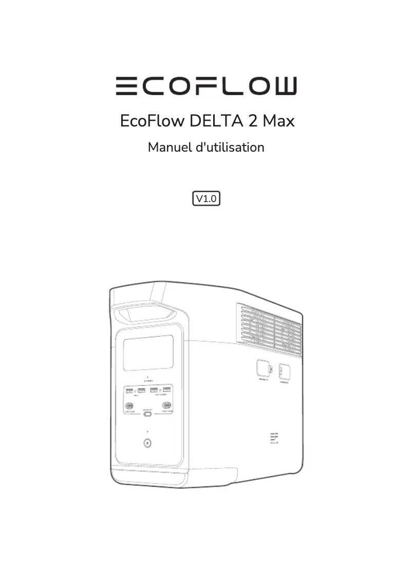 Image de la première page du manuel de l'appareil DELTA 2 Max