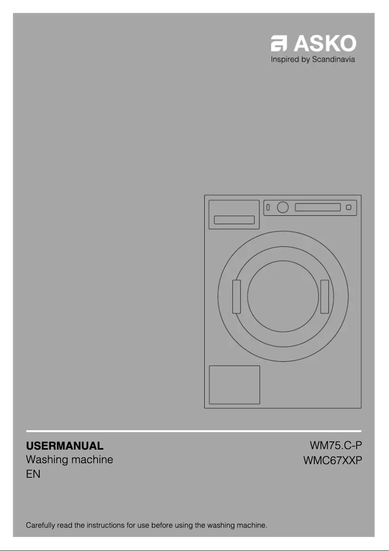 Page n°1 - Manuel utilisateur Asko WMC6744PP.S