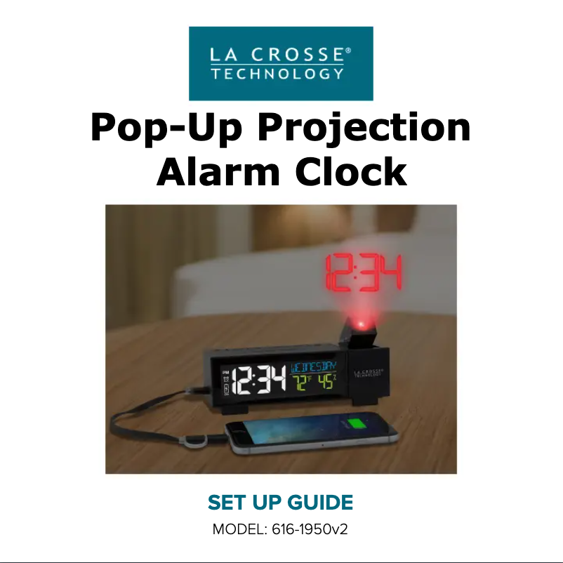 Page 1 de la notice Manuel utilisateur La Crosse Technology 616-1950V2