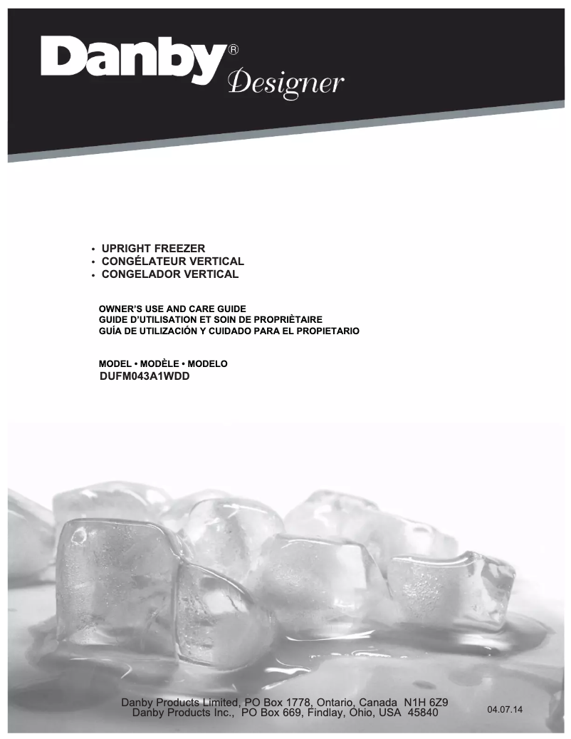 Image de la première page du manuel de l'appareil DUFM043A1WDD
