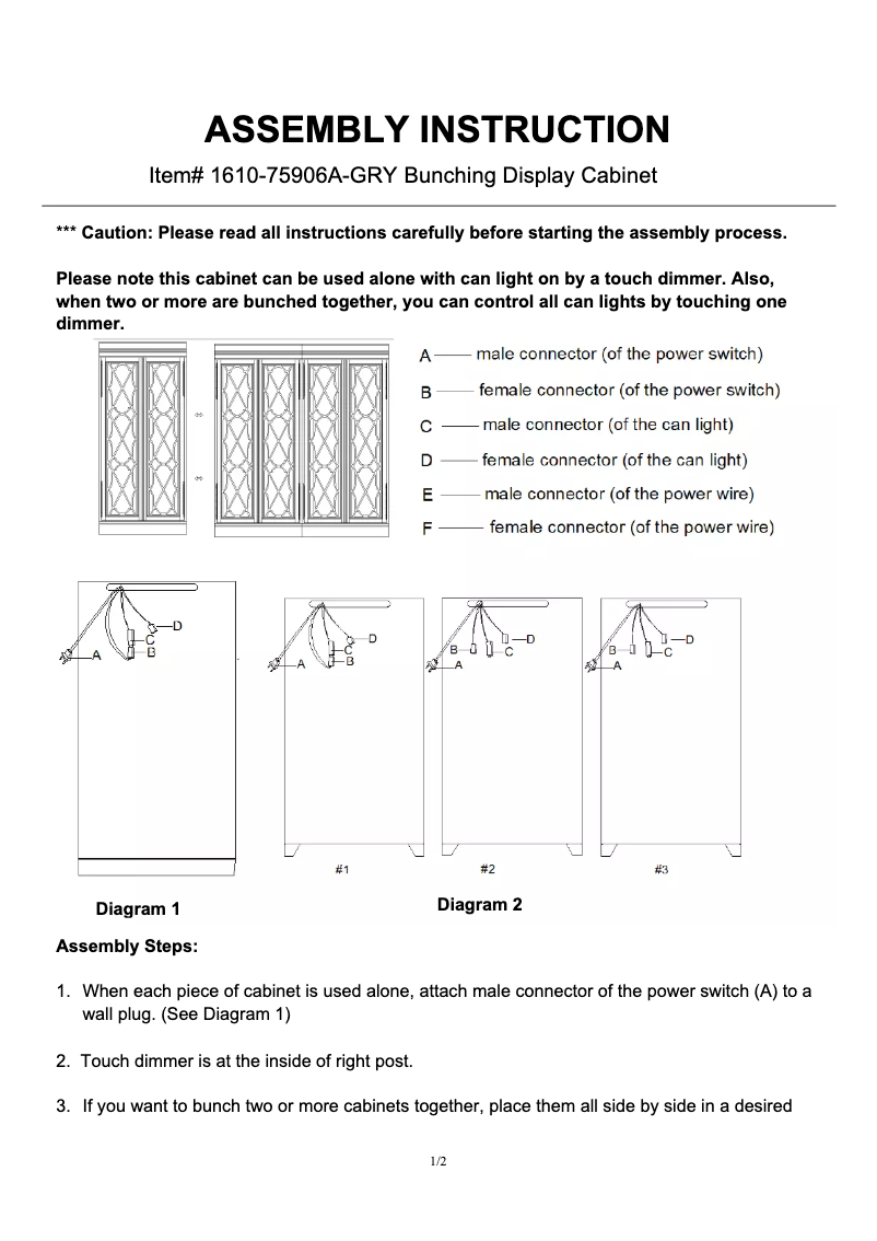 Page 1 de la notice Manuel utilisateur Hooker 1610-75906-WH