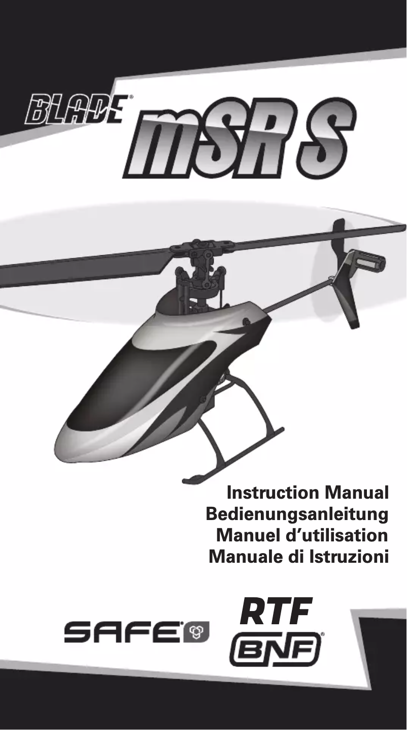 Page 1 de la notice Manuel utilisateur Blade MSR S