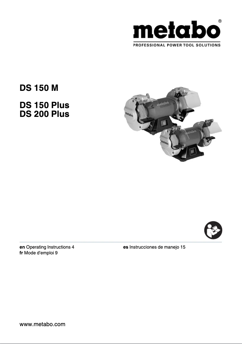 Page 1 of the manual User Manual Metabo DS 150 M