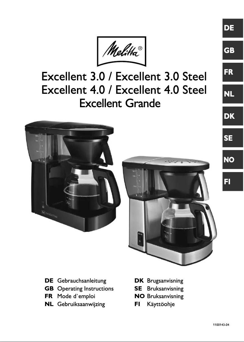 Image de la première page du manuel de l'appareil Excellent 3.0