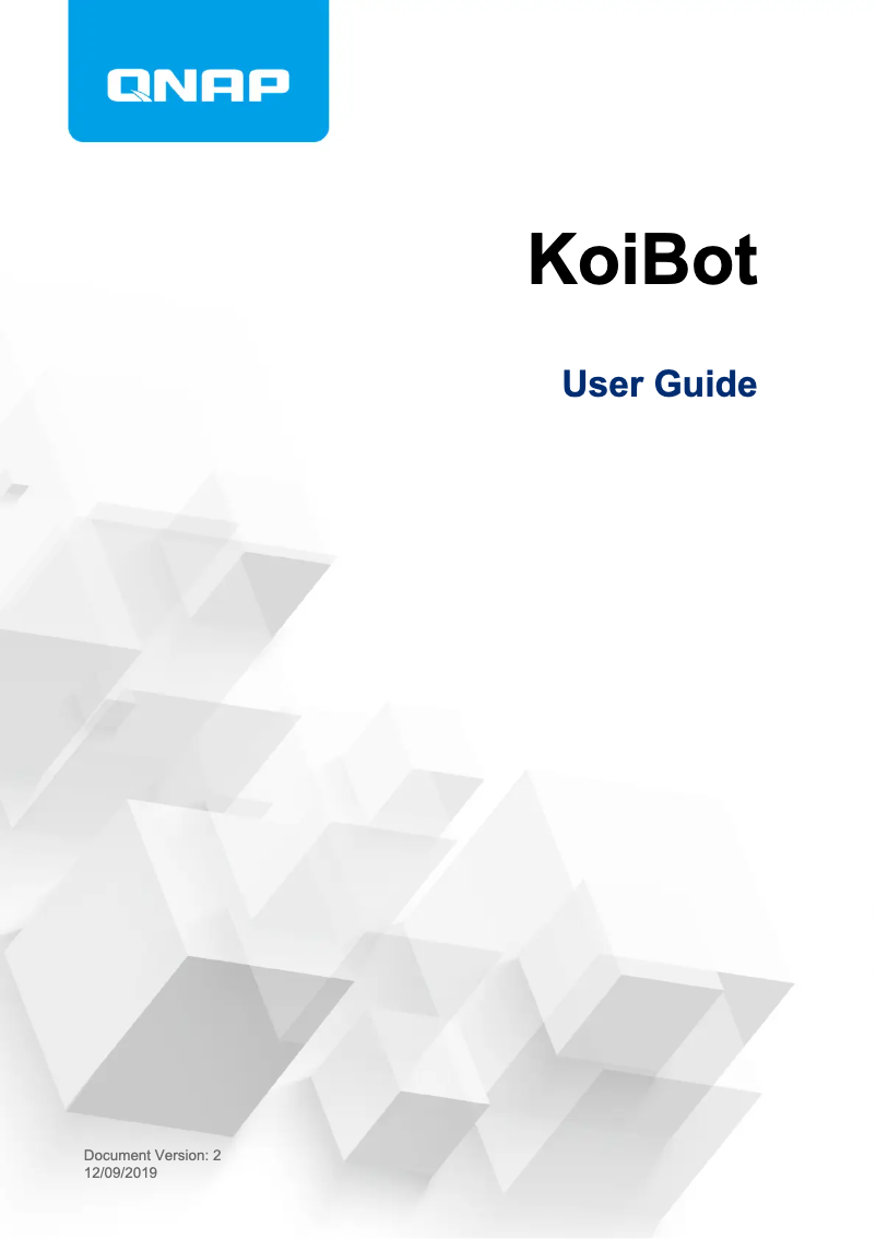 Image de la première page du manuel de l'appareil KoiBot