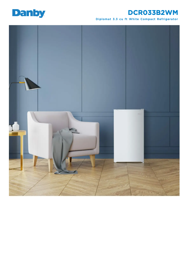 Image de la première page du manuel de l'appareil DCR033B2WM