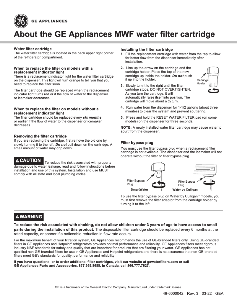 Page n°1 - Fiche technique GE Profile PNRQ20FWW
